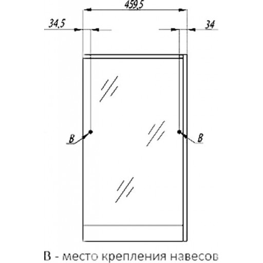 Зеркало-шкаф Aquaton Эмма 1A221802EAD80 белый, дуб наварра, правый